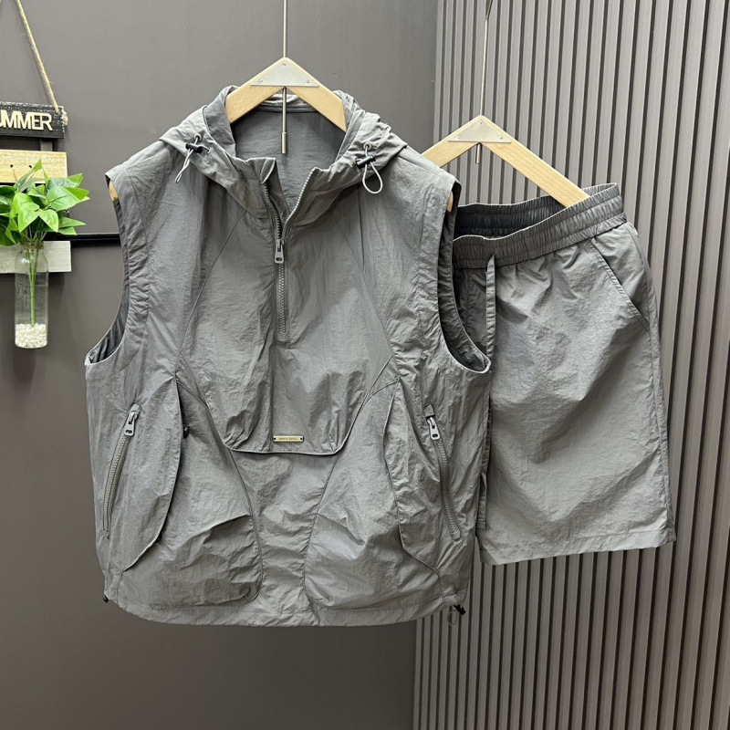 Mens Fashion Workwear - 2 adet gündelik ve şık kapüşonlu