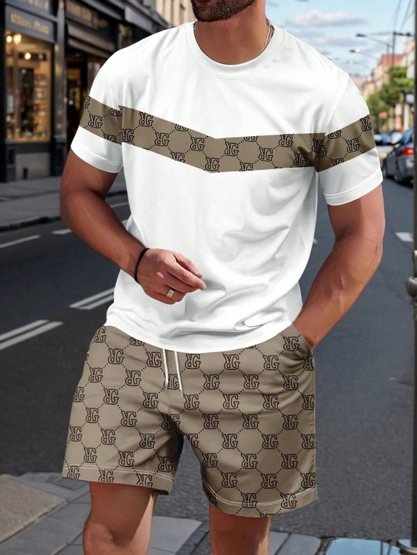Mens Fashion Workwear - 2026 Yaz Erkek Takımı 3D Baskılı