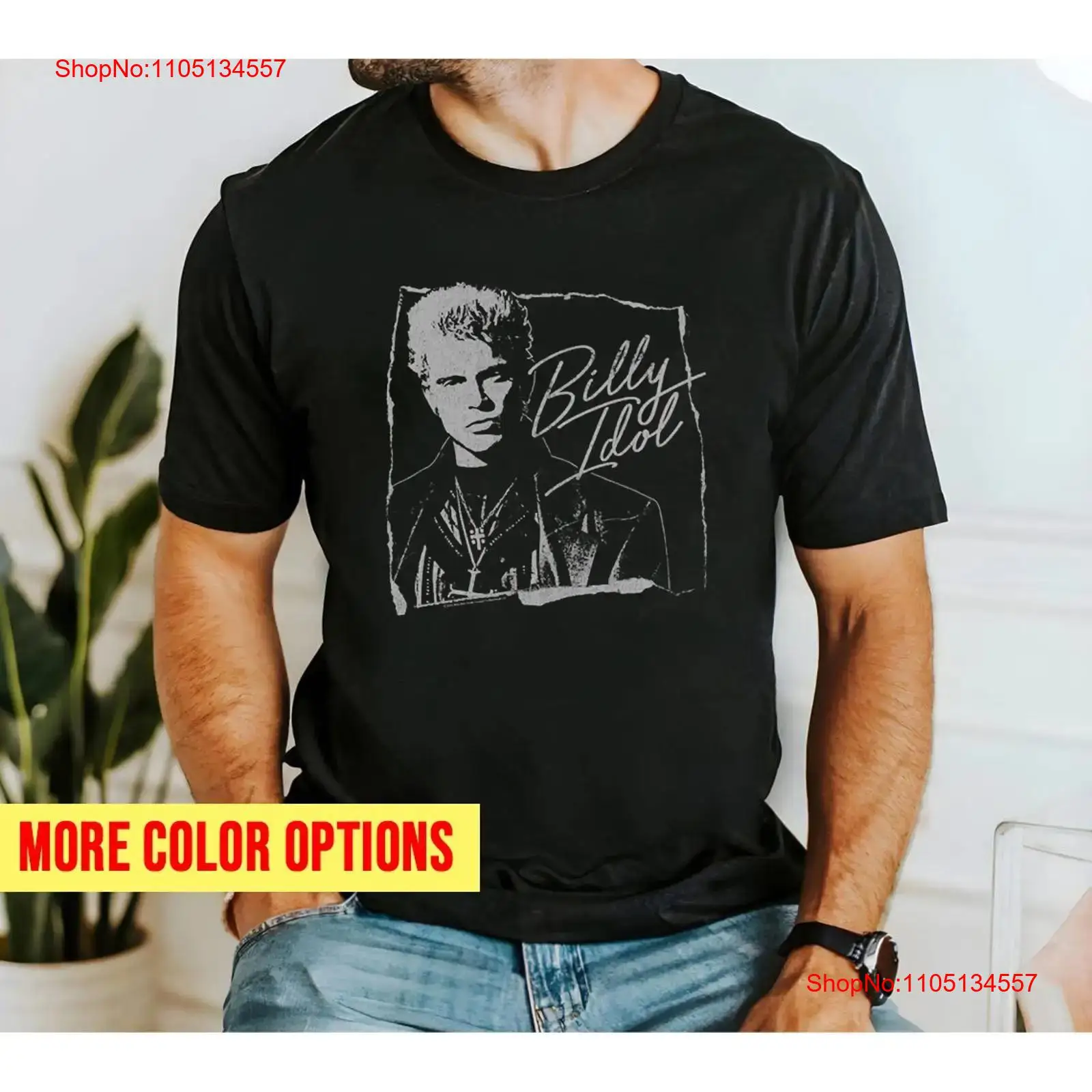 Men'S Fashion Everyday - Billy Idol Yırtık ve El Yazısı