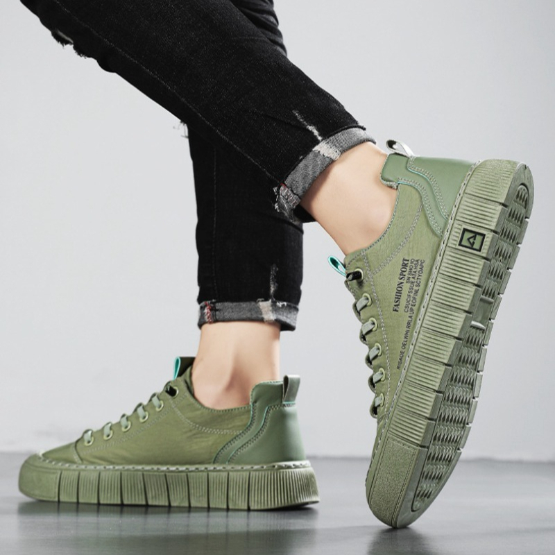 Casual Sneakers Men - Erkek Kalın Tabanlı Düşük Bilekli Kanvas