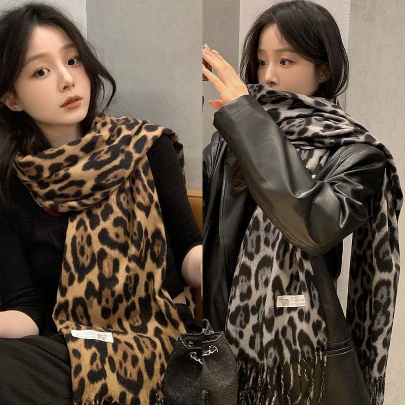 Mens Fashion Winter 2025 - 2025 Yeni Retro İpek Leopar Desenli