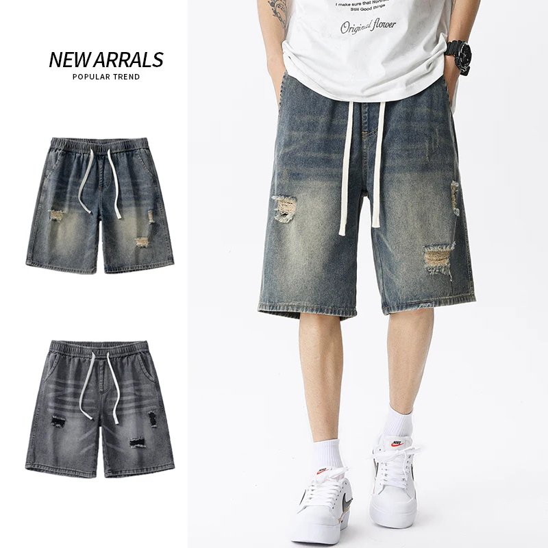 Yaz ince Denim şort erkek Retr - Men Fashion Jeans incelemesi ve fiyatı