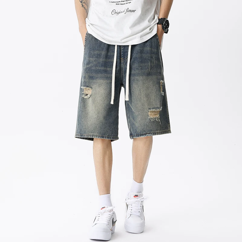 Yaz ince Denim şort erkek Retr - Men Fashion Jeans incelemesi ve fiyatı