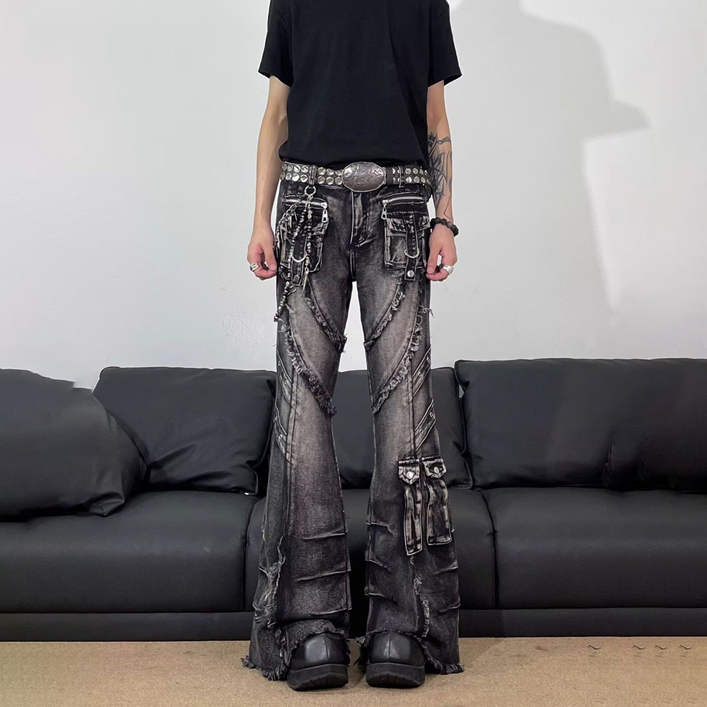 Erkek Püsküllü Cepli Süslemeli - Men'S Fashion Jeans And Boots incelemesi ve fiyatı