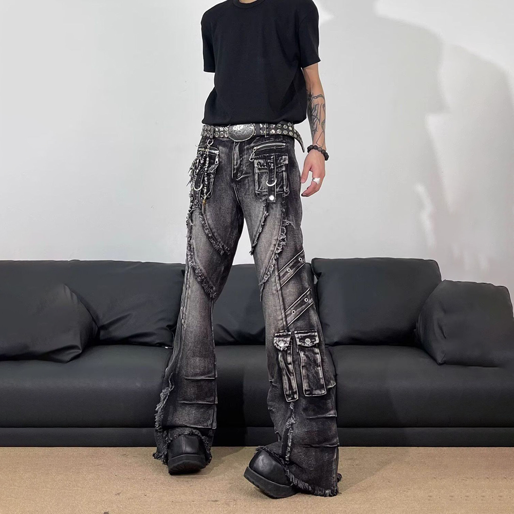 Erkek Püsküllü Cepli Süslemeli - Men'S Fashion Jeans And Boots incelemesi ve fiyatı