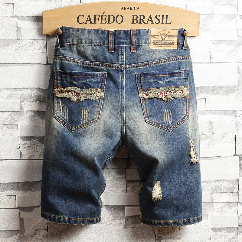 Yırtık Hip-Hop Kot Şort Erkek  - Men Fashion Jeans incelemesi ve fiyatı