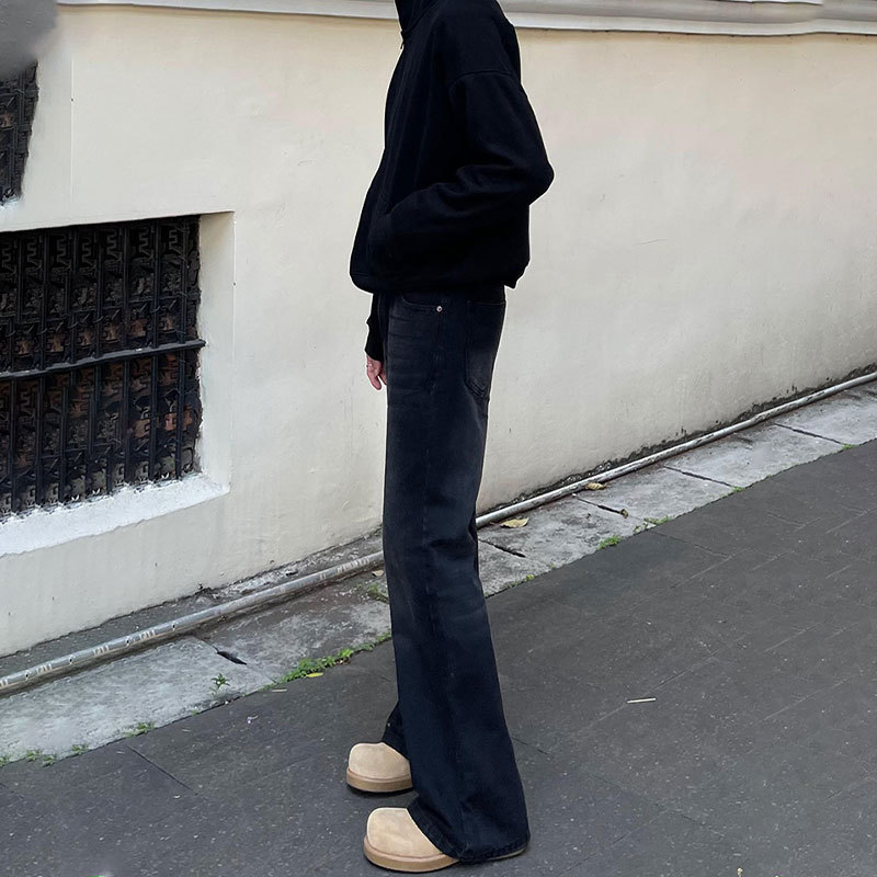 Erkek Siyah Düz Renk Düz Basit - Men'S Fashion Jeans And Boots incelemesi ve fiyatı
