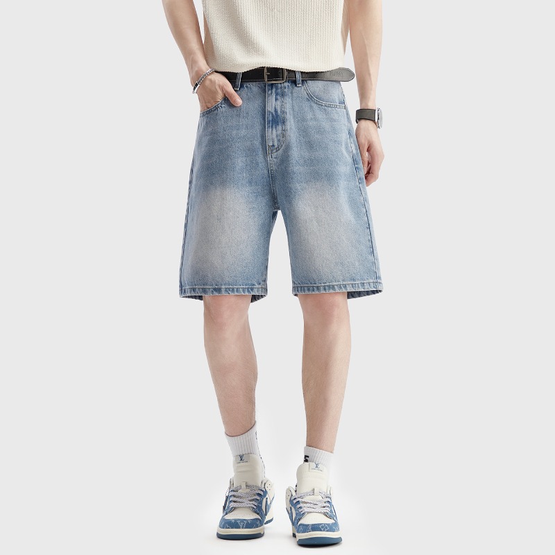 Yaz Ince Siyah Kot Şort erkek  - Men Fashion Jeans incelemesi ve fiyatı
