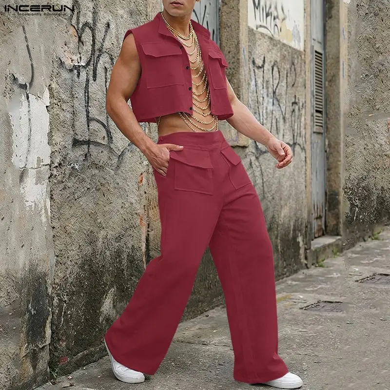 INCERUN Erkek Setleri Katı Kol - Quality Men'S Fashion incelemesi ve fiyatı
