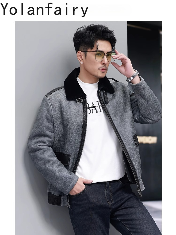 YOLANFAIRY Kısa Doğal Kürk Ada - Mens Fashion Winter 2025 incelemesi ve fiyatı