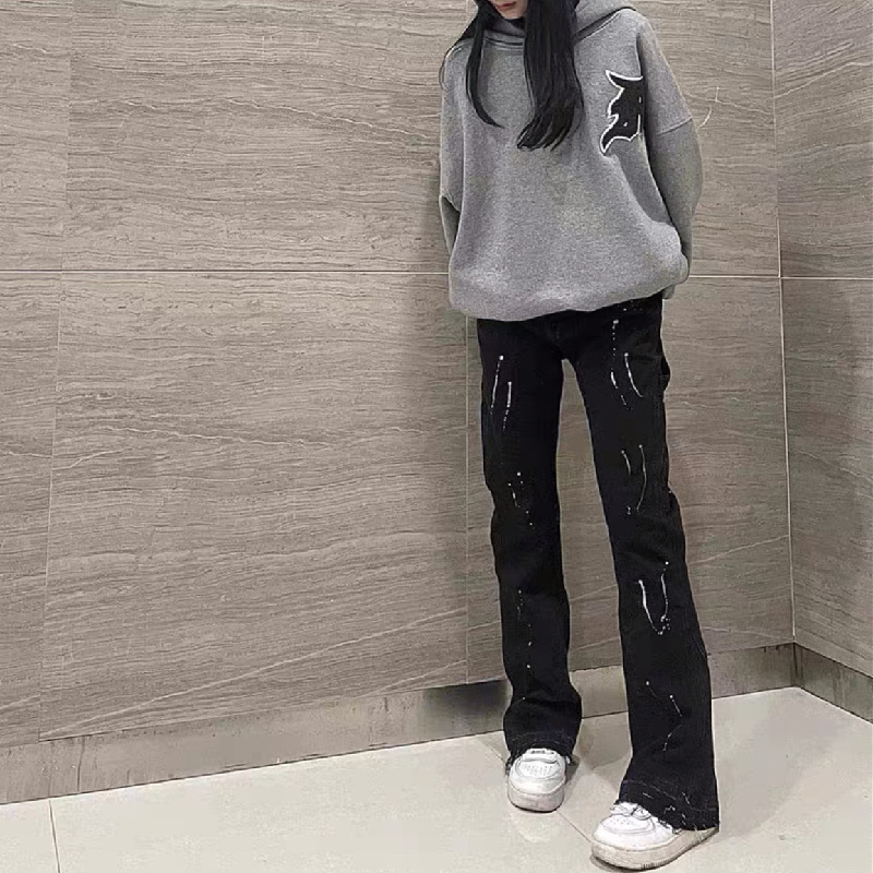 2025 Yeni Graffiti Sıçrama Mür - Men'S Fashion Jeans And Boots incelemesi ve fiyatı