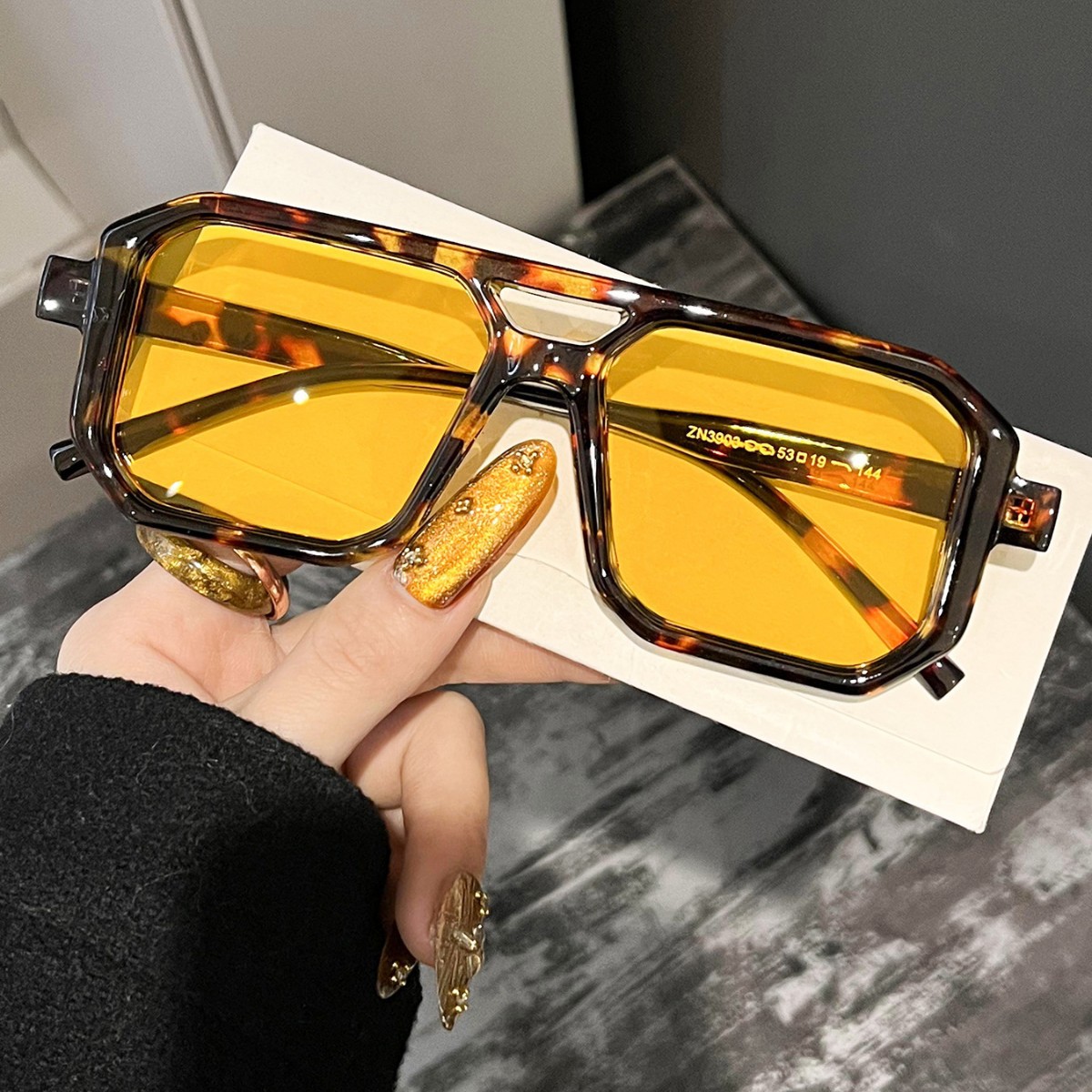 Yeni Retro Kare Çift Kirişli G - Men'S Fashion Glasses incelemesi ve fiyatı